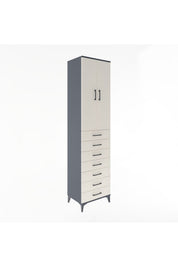 Hyperion Dolap 3 Raflı 7 Çekmeceli 2 Kapaklı 60x44x243 - S65M100V4B