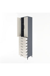 Hyperion Dolap 3 Raflı 7 Çekmeceli 2 Kapaklı 60x44x243 - S65M100V4B