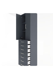 Hyperion Dolap 3 Raflı 7 Çekmeceli 2 Kapaklı 60x44x243 - S65M100V5B
