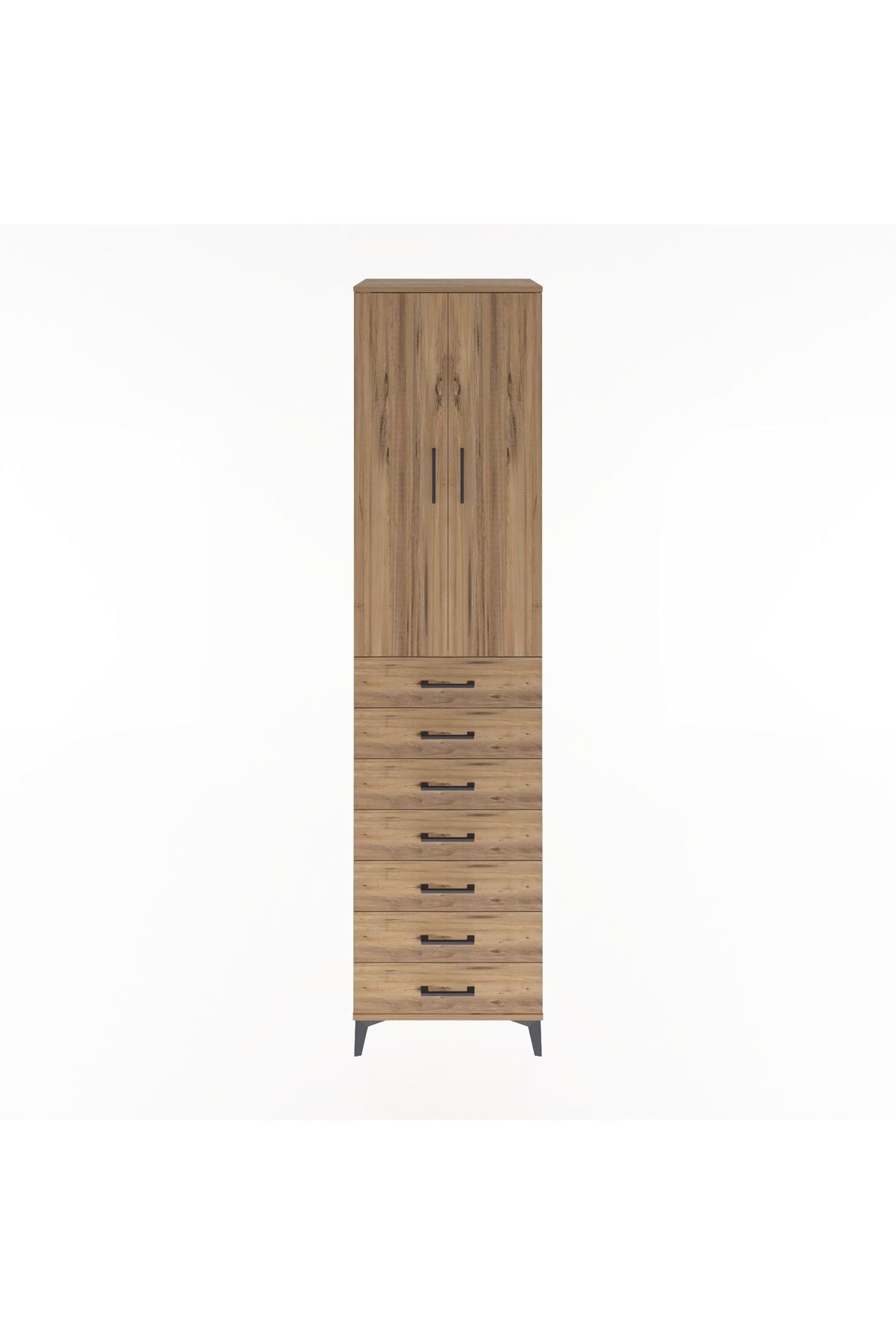 Hyperion Dolap 3 Raflı 7 Çekmeceli 2 Kapaklı 60x44x243 - S65M100V9B
