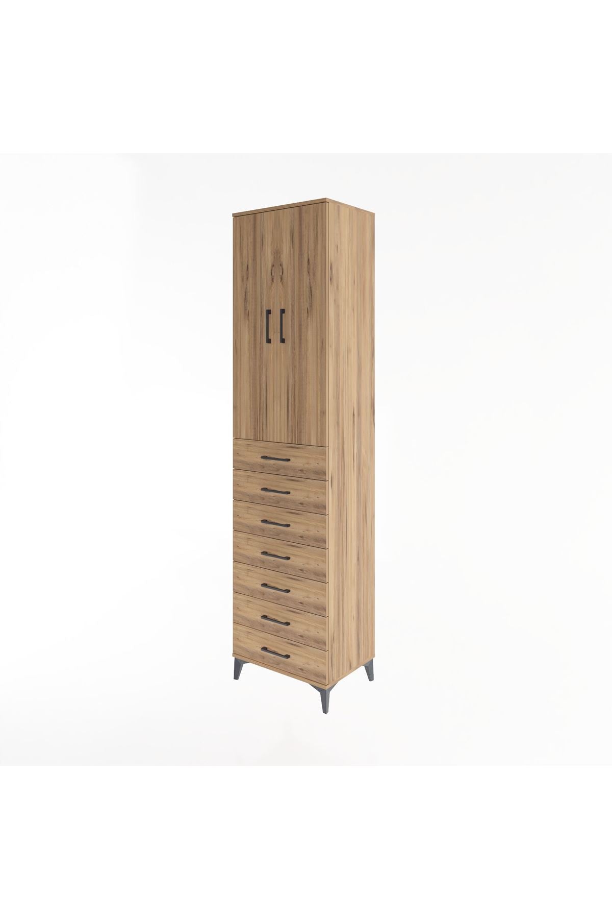 Hyperion Dolap 3 Raflı 7 Çekmeceli 2 Kapaklı 60x44x243 - S65M100V9B
