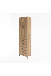 Hyperion Dolap 3 Raflı 7 Çekmeceli 2 Kapaklı 60x44x243 - S65M100V9B