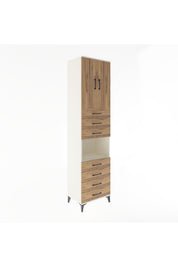 Hyperion Dolap 3 Raflı 7 Çekmeceli 2 Kapaklı 60x44x243 - S65M101V3B