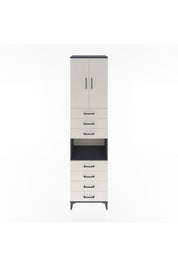 Hyperion Dolap 3 Raflı 7 Çekmeceli 2 Kapaklı 60x44x243 - S65M101V4B