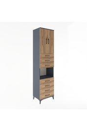 Hyperion Dolap 3 Raflı 7 Çekmeceli 2 Kapaklı 60x44x243 - S65M101V6B