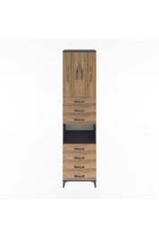 Hyperion Dolap 3 Raflı 7 Çekmeceli 2 Kapaklı 60x44x243 - S65M101V6B