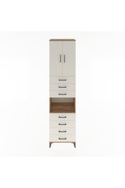 Hyperion Dolap 3 Raflı 7 Çekmeceli 2 Kapaklı 60x44x243 - S65M101V7B