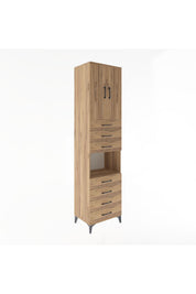 Hyperion Dolap 3 Raflı 7 Çekmeceli 2 Kapaklı 60x44x243 - S65M101V9B