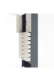 Hyperion Dolap 2 Raflı 7 Çekmeceli 2 Kapaklı 60x44x243 - S65M102V4B