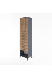 Hyperion Dolap 2 Raflı 7 Çekmeceli 2 Kapaklı 60x44x243 - S65M102V6B