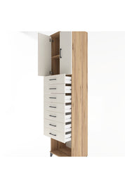 Hyperion Dolap 2 Raflı 7 Çekmeceli 2 Kapaklı 60x44x243 - S65M102V7B