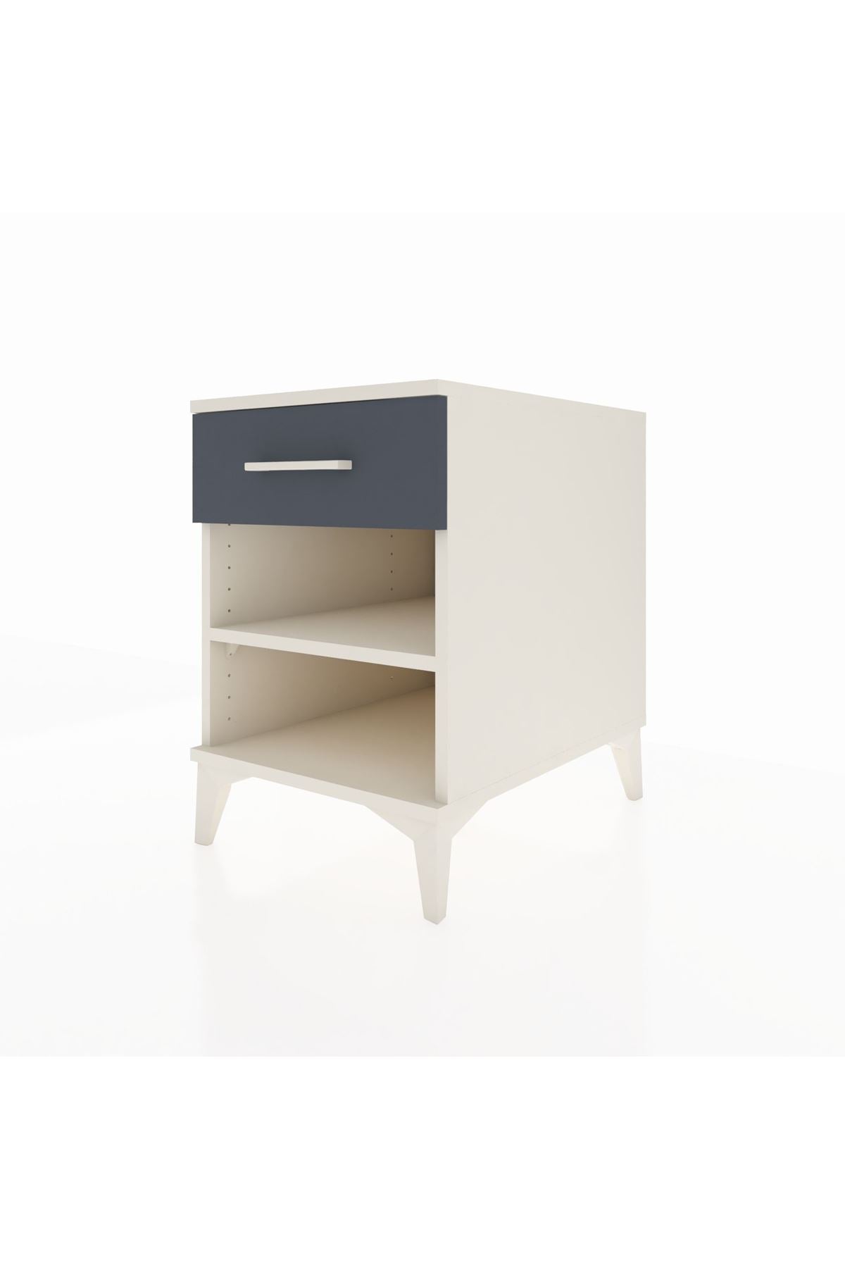 Kronos Komodin Tek Raflı Tek Çekmeceli 44x59x64 - S73M003V2C