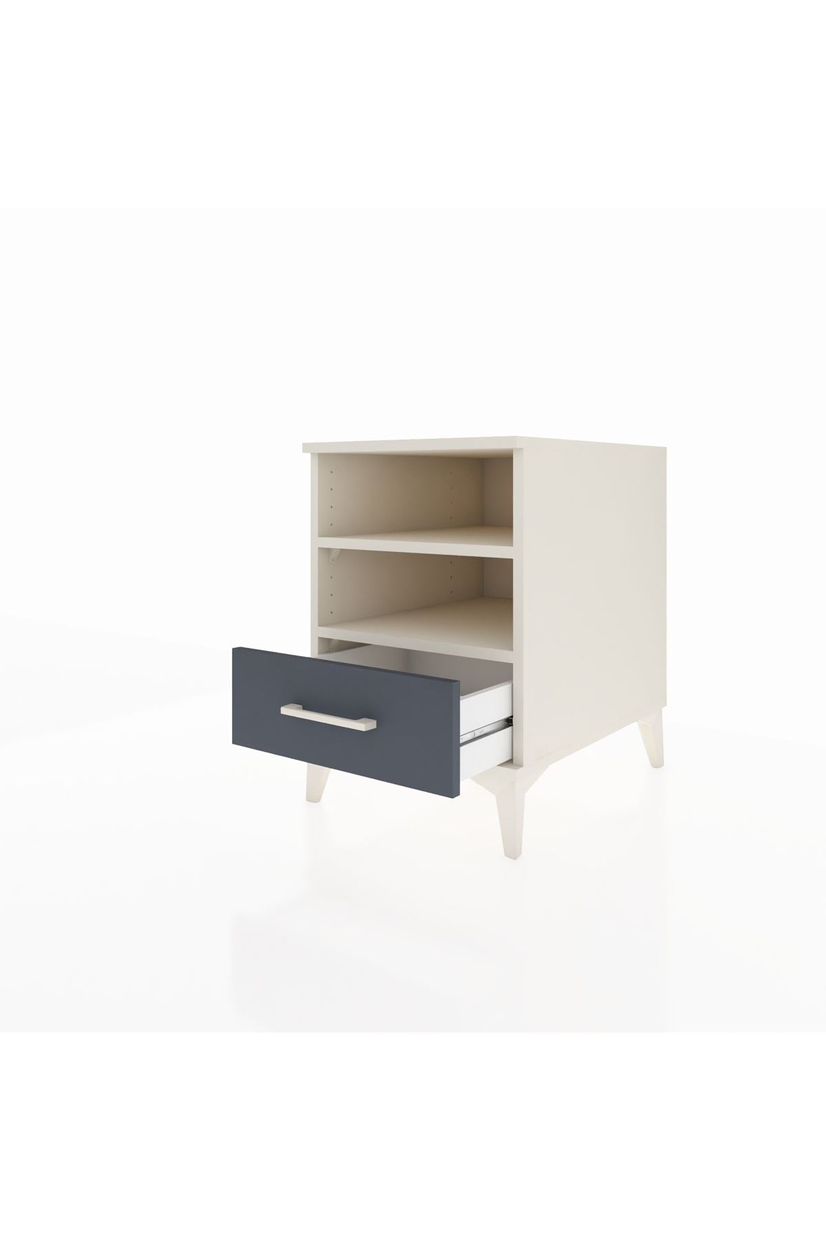 Kronos Komodin 2 Raflı Tek Çekmeceli 44x59x64 - S73M004V2C