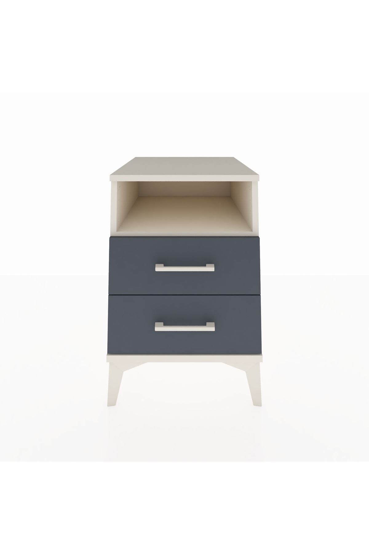 Kronos Komodin Tek Raflı 2 Çekmeceli 44x59x64 - S73M005V2C