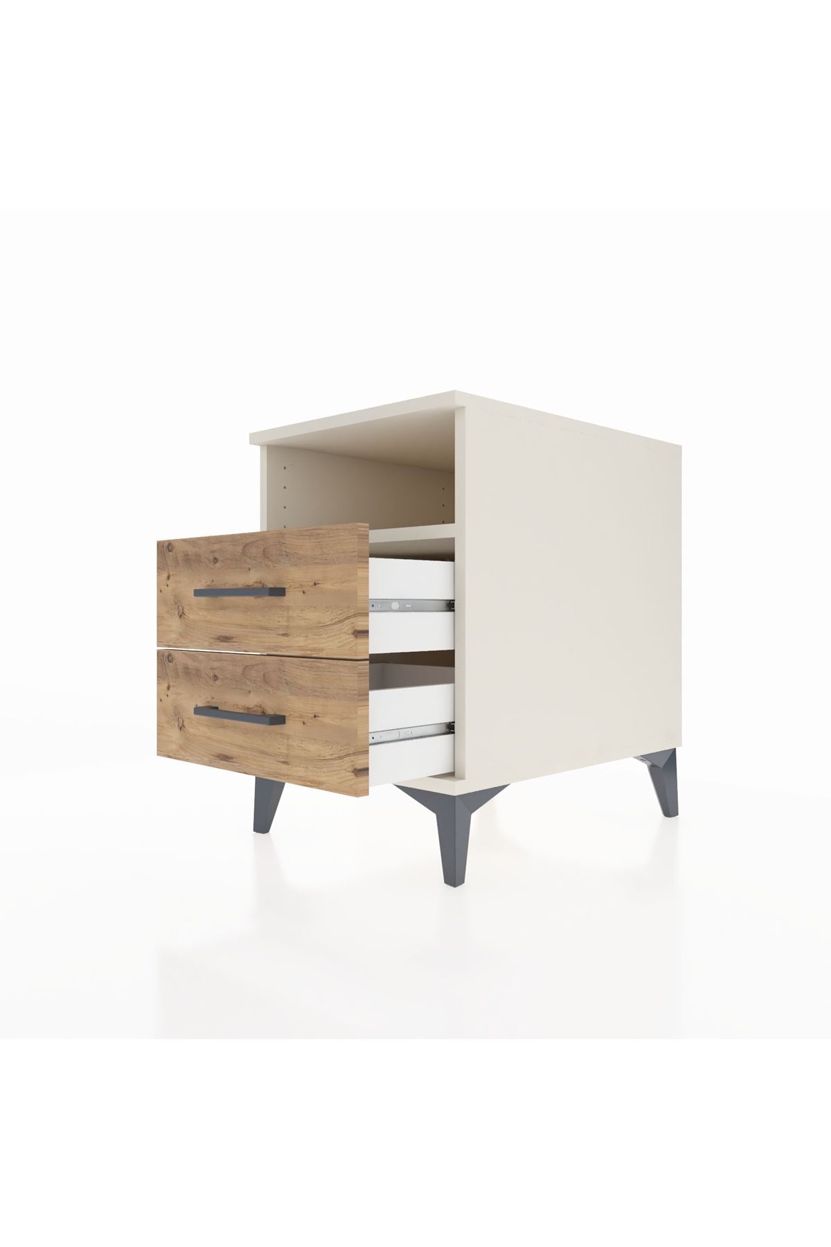 Kronos Komodin Tek Raflı 2 Çekmeceli 44x59x64 - S73M005V3C