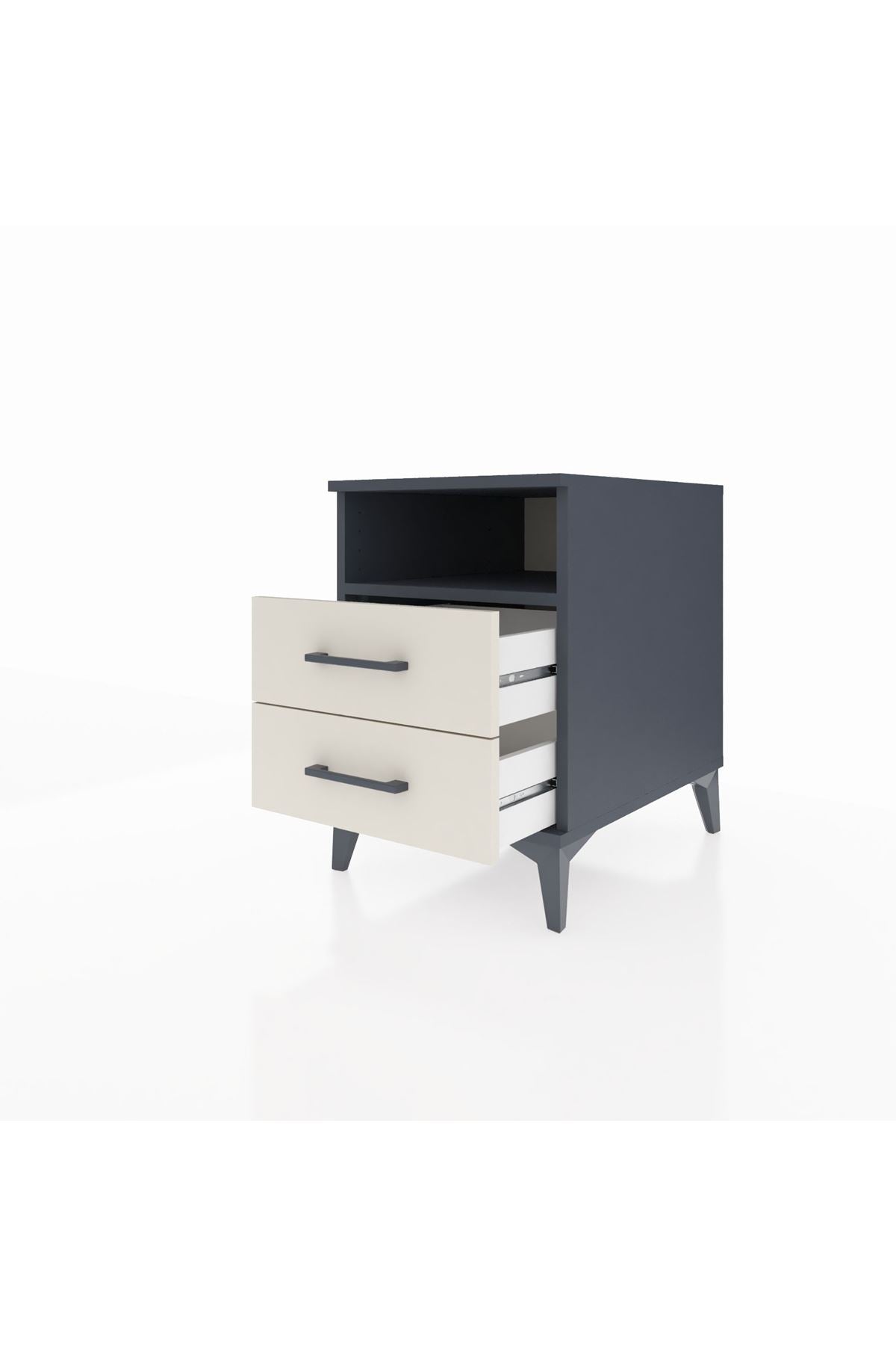 Kronos Komodin Tek Raflı 2 Çekmeceli 44x59x64 - S73M005V4C