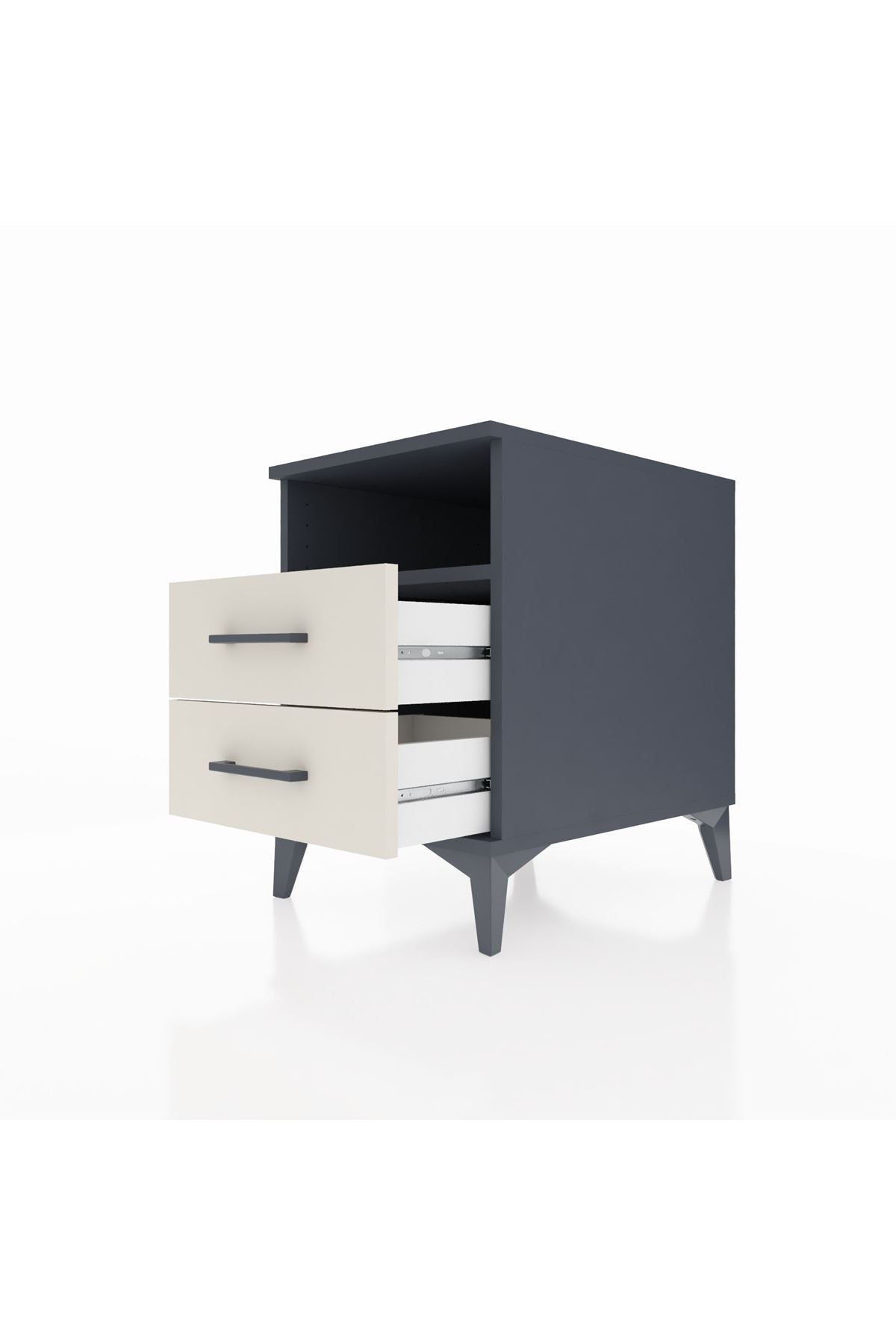 Kronos Komodin Tek Raflı 2 Çekmeceli 44x59x64 - S73M005V4C