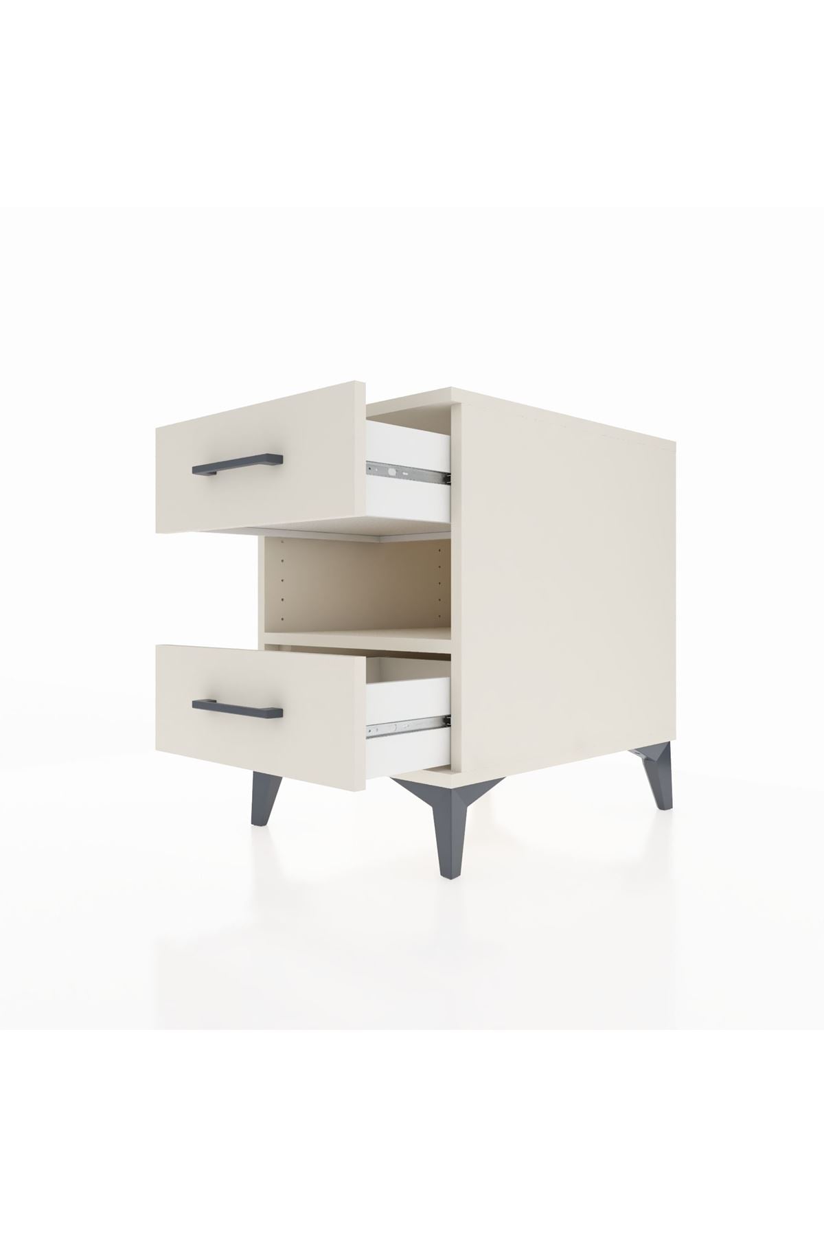 Kronos Komodin Tek Raflı 2 Çekmeceli 44x59x64 - S73M006V1C