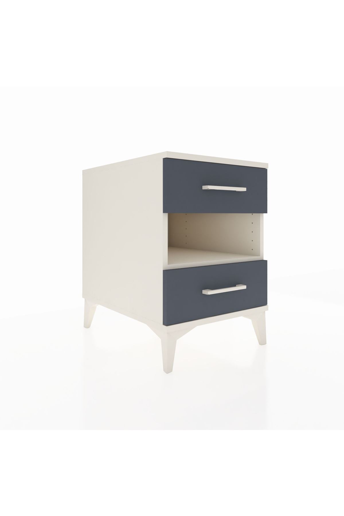 Kronos Komodin Tek Raflı 2 Çekmeceli 44x59x64 - S73M006V2C