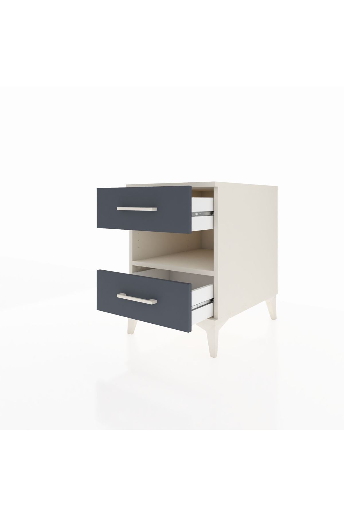 Kronos Komodin Tek Raflı 2 Çekmeceli 44x59x64 - S73M006V2C