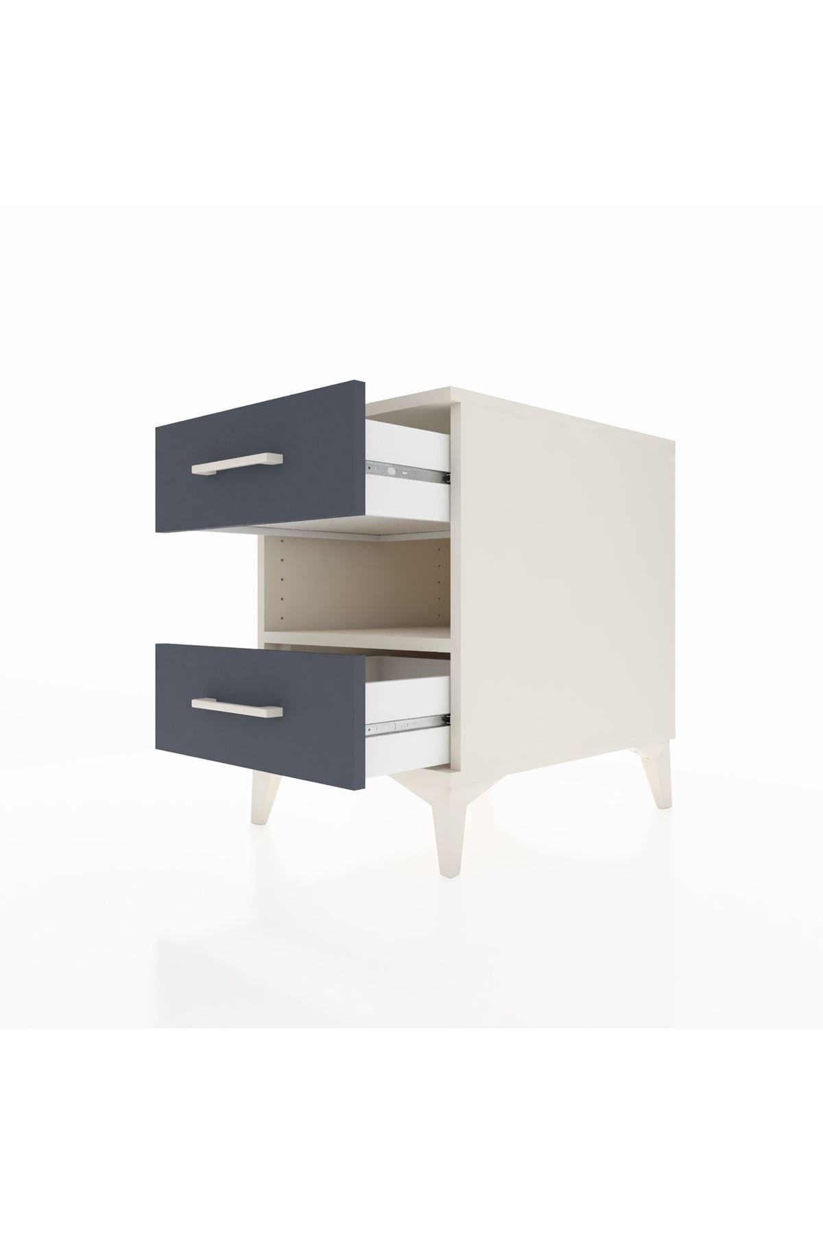 Kronos Komodin Tek Raflı 2 Çekmeceli 44x59x64 - S73M006V2C