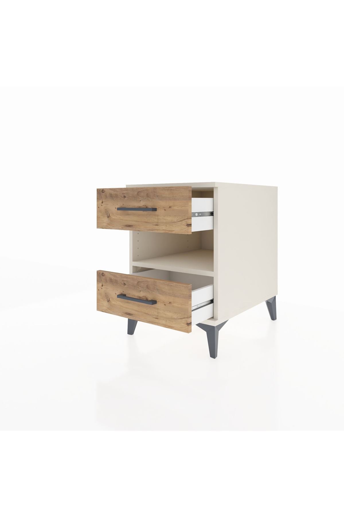 Kronos Komodin Tek Raflı 2 Çekmeceli 44x59x64 - S73M006V3C