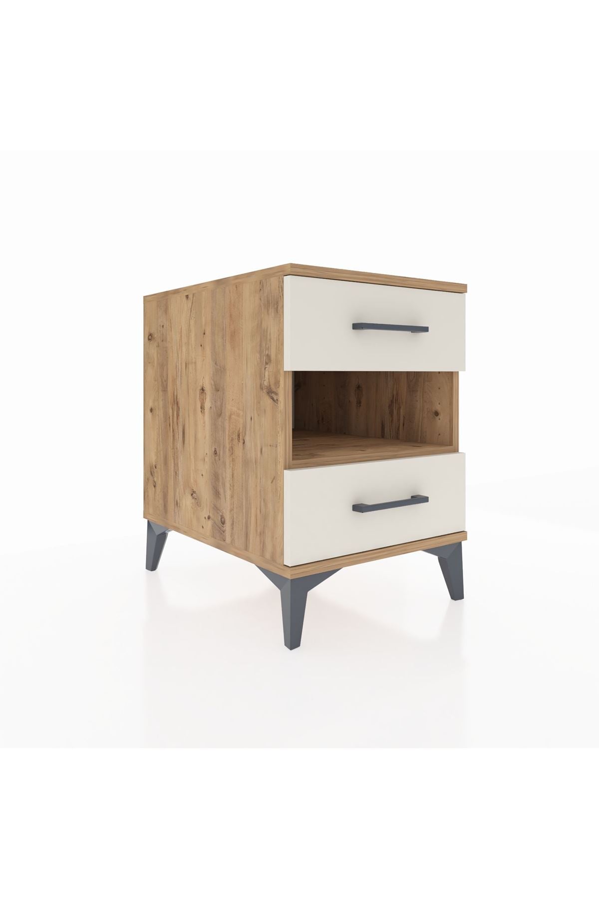 Kronos Komodin Tek Raflı 2 Çekmeceli 44x59x64 - S73M006V7C