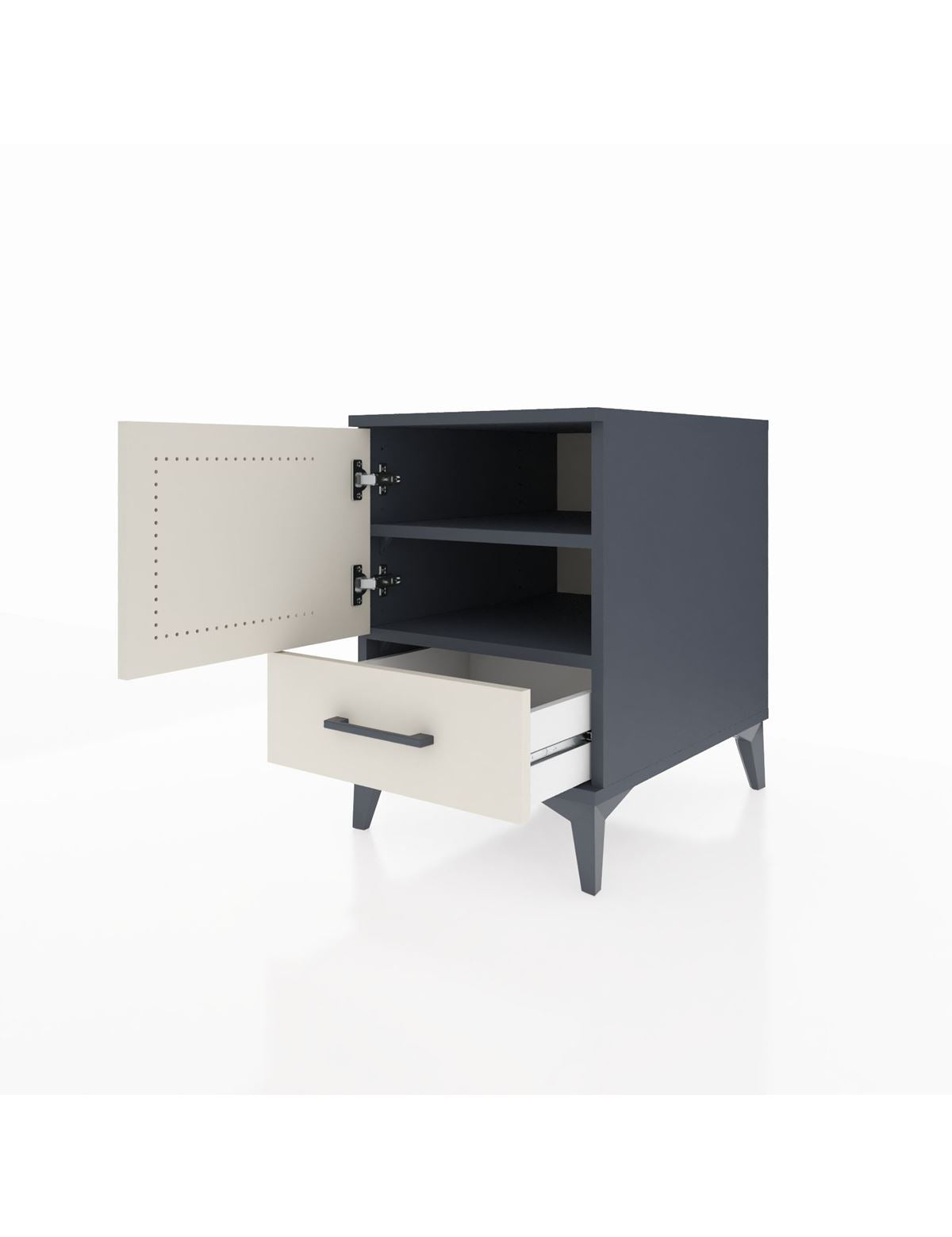 Kronos Komodin 2 Raflı Tek Çekmeceli Tek Kapaklı 44x59x64 - S73M007V4C
