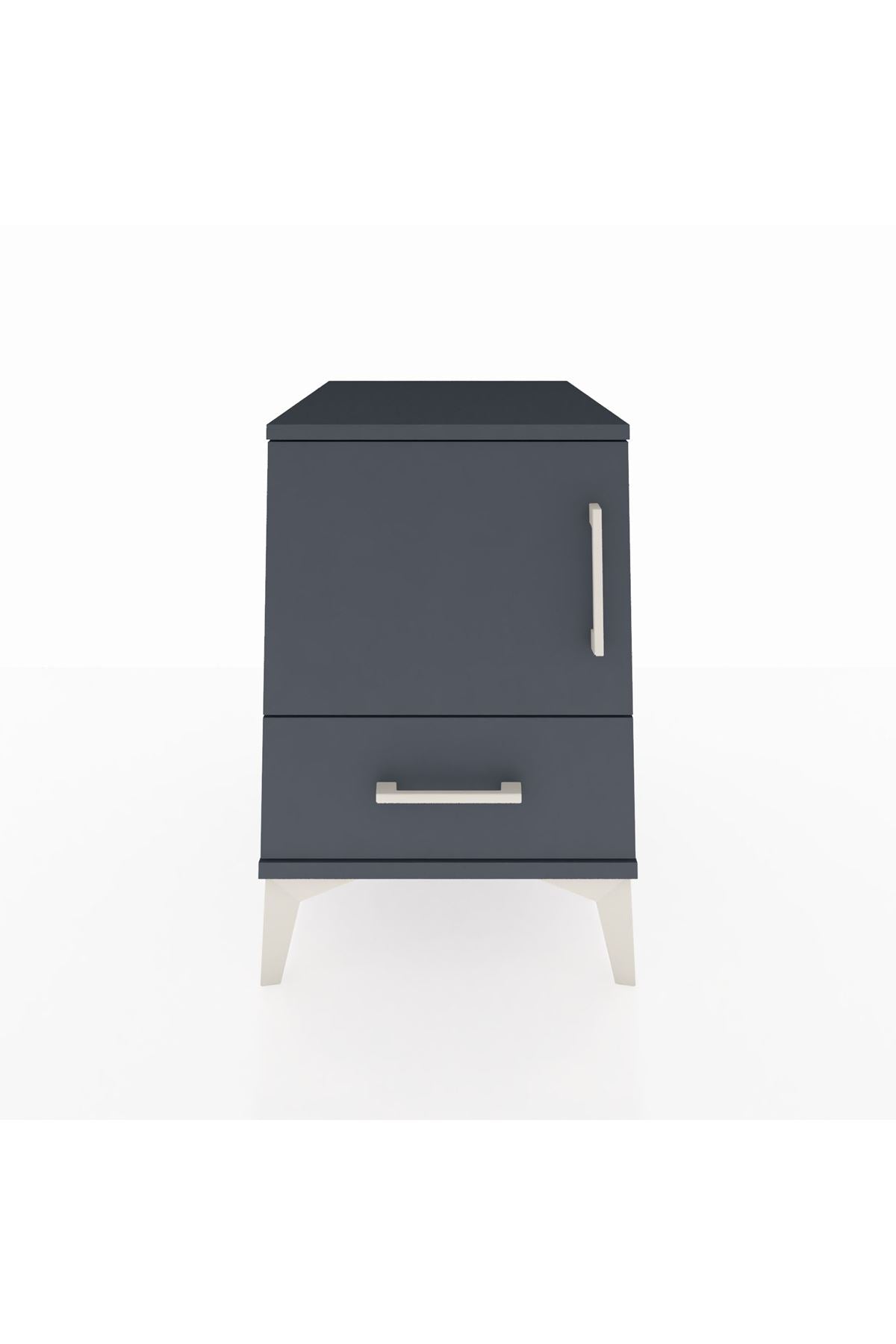 Kronos Komodin 2 Raflı Tek Çekmeceli Tek Kapaklı 44x59x64 - S73M007V5C