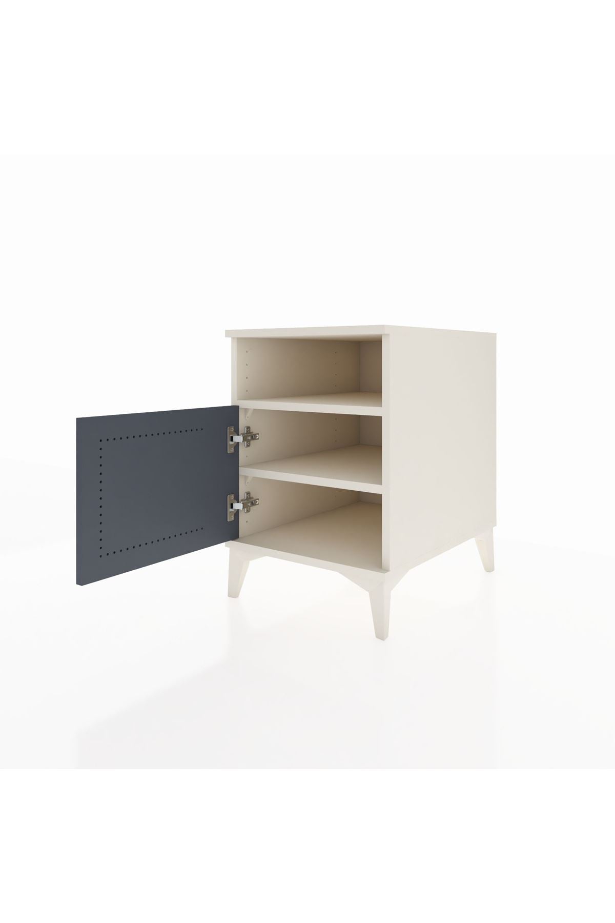 Kronos Komodin 2 Raflı Tek Kapaklı 44x59x64 - S73M009V2C