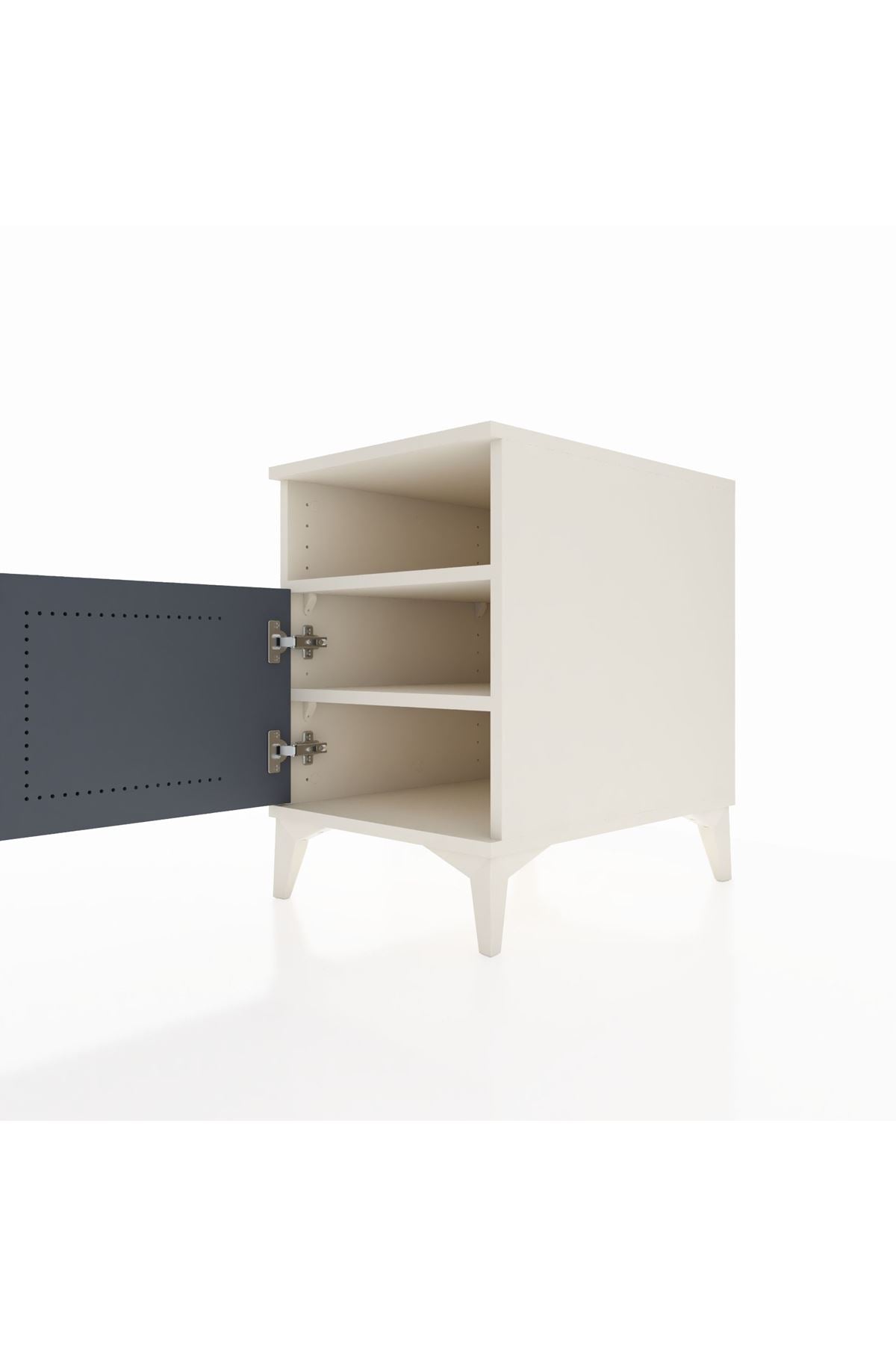 Kronos Komodin 2 Raflı Tek Kapaklı 44x59x64 - S73M009V2C
