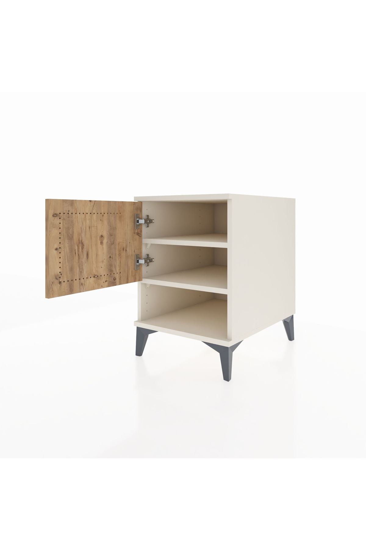 Kronos Komodin 2 Raflı Tek Kapaklı 44x59x64 - S73M010V3C