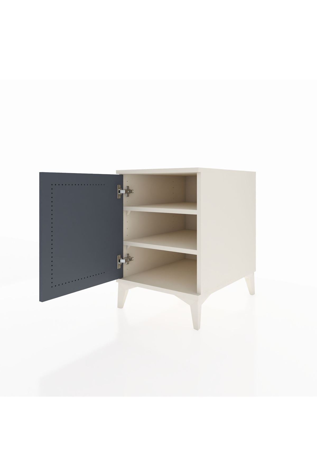 Kronos Komodin 2 Raflı Tek Kapaklı 44x59x64 - S73M011V2C