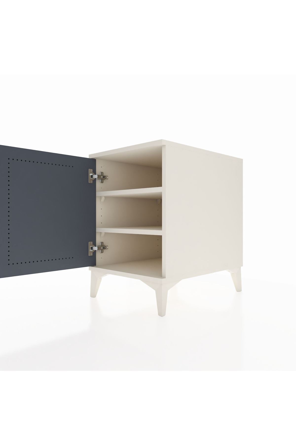 Kronos Komodin 2 Raflı Tek Kapaklı 44x59x64 - S73M011V2C