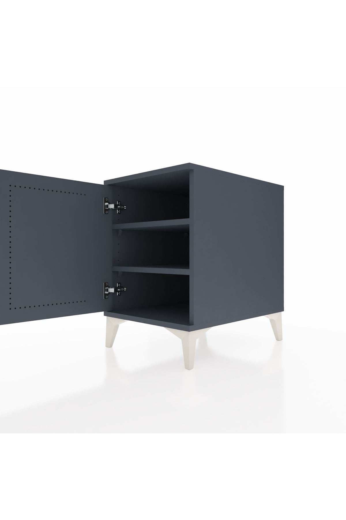 Kronos Komodin 2 Raflı Tek Kapaklı 44x59x64 - S73M011V5C