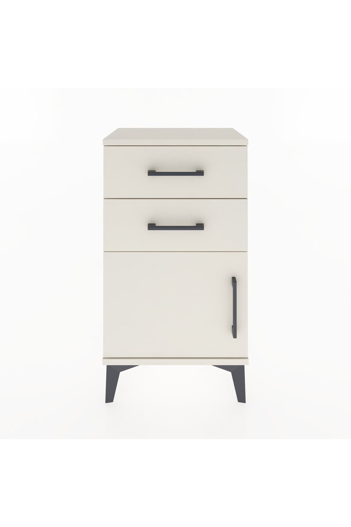 Arges Komodin 2 Raflı Tek Kapaklı 44x30x80 - S08M001V1A