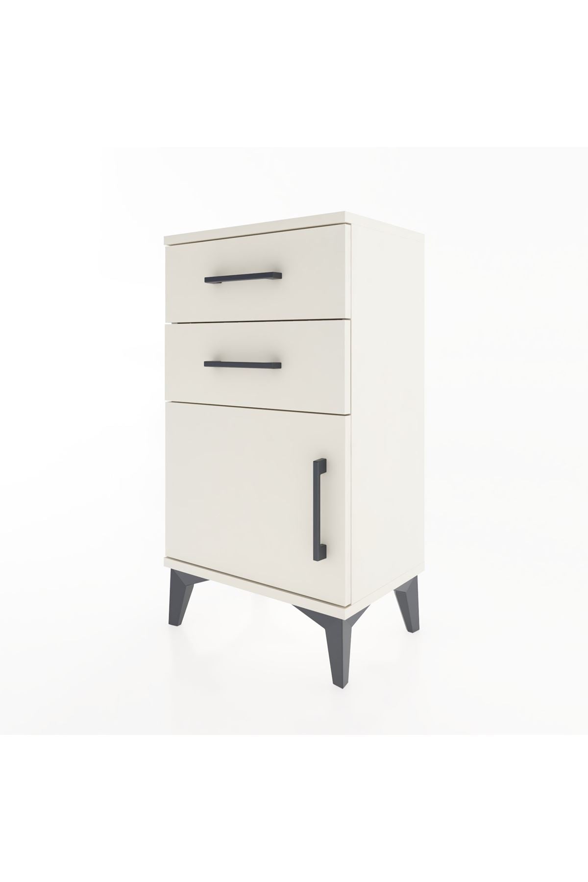 Arges Komodin 2 Raflı Tek Kapaklı 44x30x80 - S08M001V1A