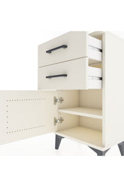 Arges Komodin 2 Raflı Tek Kapaklı 44x30x80 - S08M001V1A