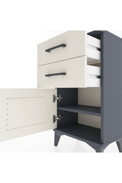 Arges Komodin 2 Raflı Tek Kapaklı 44x30x80 - S08M001V4A