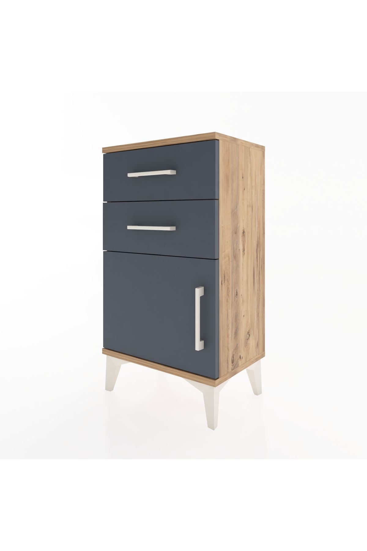 Arges Komodin 2 Raflı Tek Kapaklı 44x30x80 - S08M001V8A