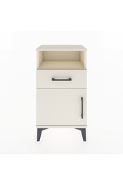 Arges Komodin Tek Raflı 2 Çekmeceli Tek Kapaklı 44x30x80 - S08M002V1A