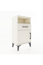 Arges Komodin Tek Raflı 2 Çekmeceli Tek Kapaklı 44x30x80 - S08M002V1A