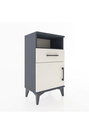 Arges Komodin Tek Raflı 2 Çekmeceli Tek Kapaklı 44x30x80 - S08M002V4A