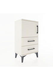 Arges Komodin 2 Raflı Tek Çekmeceli Tek Kapaklı 44x30x80 - S08M003V1A