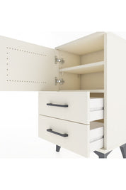 Arges Komodin 2 Raflı Tek Çekmeceli Tek Kapaklı 44x30x80 - S08M003V1A