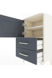 Arges Komodin 2 Raflı Tek Çekmeceli Tek Kapaklı 44x30x80 - S08M003V2A