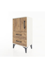 Arges Komodin 2 Raflı Tek Çekmeceli Tek Kapaklı 44x30x80 - S08M003V3A