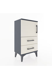Arges Komodin 2 Raflı Tek Çekmeceli Tek Kapaklı 44x30x80 - S08M003V4A