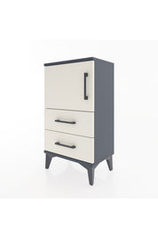 Arges Komodin 2 Raflı Tek Çekmeceli Tek Kapaklı 44x30x80 - S08M003V4A