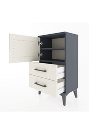 Arges Komodin 2 Raflı Tek Çekmeceli Tek Kapaklı 44x30x80 - S08M003V4A